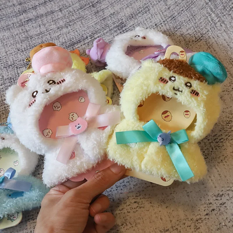 Cute Chiikawa Doll Clothing Kawaii Hachiware Usagi Plush Cloak Clothing Cute Cartoon Doll Plush Cape Costume Decoration