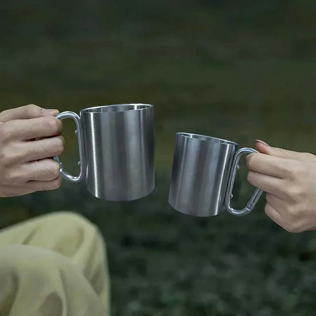 TARKA Camping Water Cup – Stainless Steel 220/300ml Portable Outdoor Mug 6