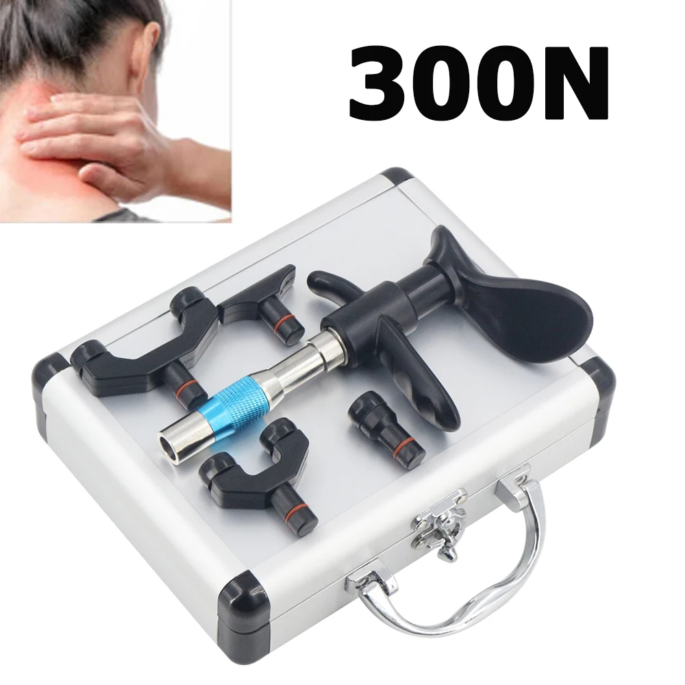

Chiropractic Adjustment Tool 4 Heads Pistol Vertebra Treatment Joint Pain Adapt Spine Instrument 6 Level Massager