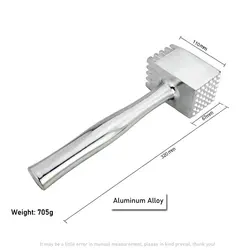 Heavy - Duty Meat Tenderizer and Manual Food Chopper for Versatile Kitchen Use (As Picture)