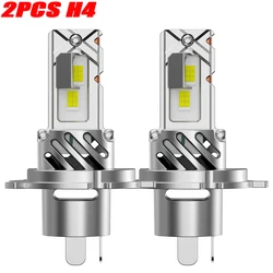 Ultra - Bright H4 Bi LED Car Headlight Bulbs - CANBUS Hi/Lo Beam, 800000LM, Wireless, 1:1 Size, 12V/24V Compatibility (2PCS Car Bulbs)