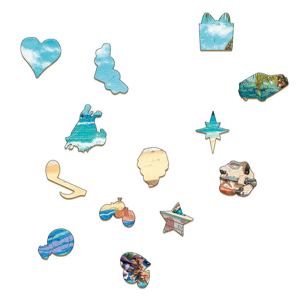 Рисунок 2 - Красивые деревянные головоломки с морскими ракушками