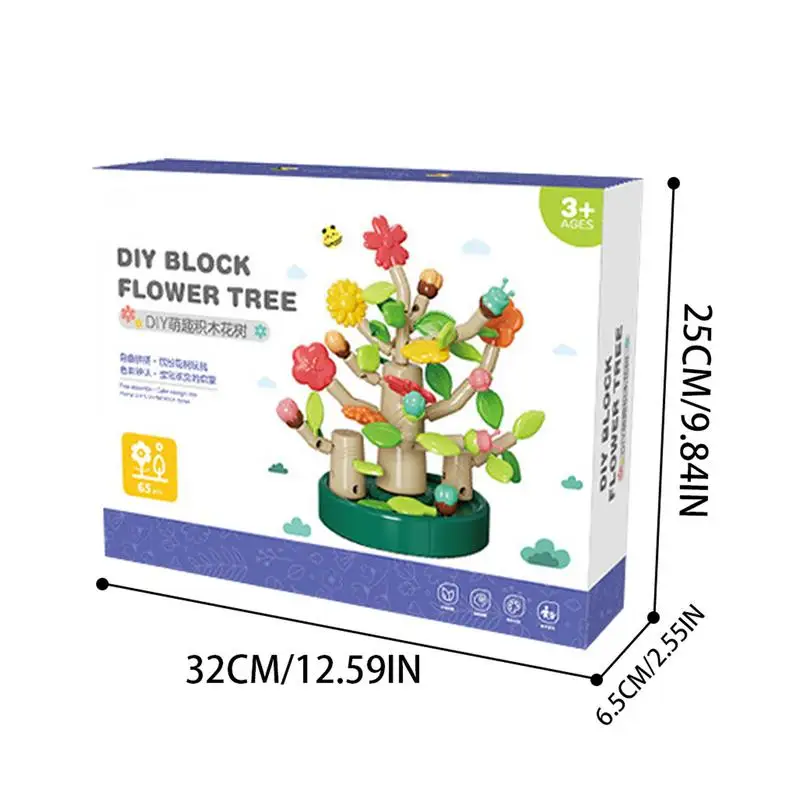 Flower Bouquet Building Kit Kids Crafts Educational Activity For Preschool Sorting & Stacking Toys Flower Trees Educational Kids