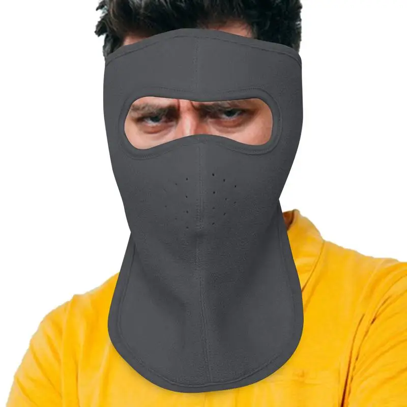 

Winter Face Covering Wool Sun Face Cover Plush Warm Head Covering Comfortable Outdoor Hood For Winter Cycling Hiking