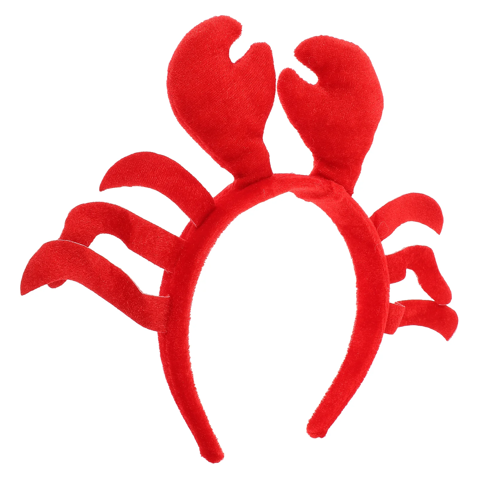 

Hair Ties Crab Headband Cute Crab Costume Accessories Lobster Hair Hoops Plush Animal Hair Band Headwear Halloween