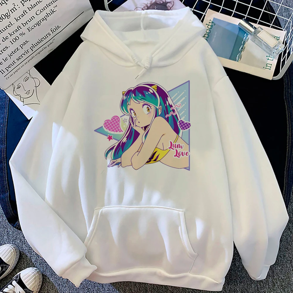 

Urusei Yatsura hoodies women vintage Fleece 2023 pulls female aesthetic Pullover