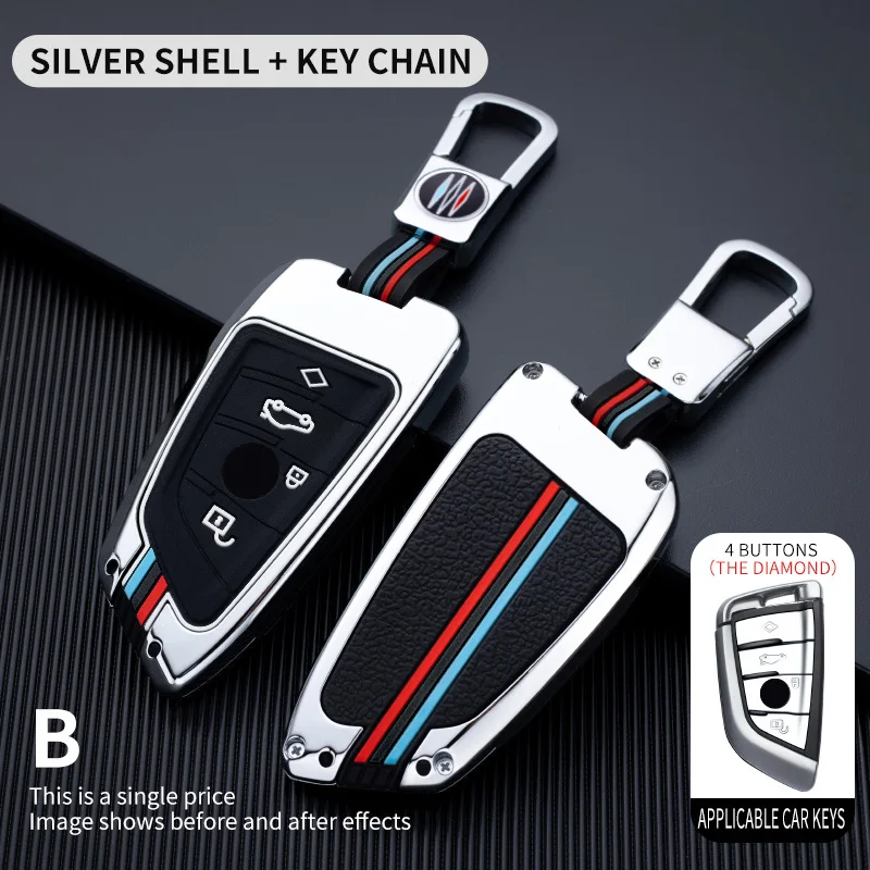 Deluxe Car Key Case Cover - Premium Leather Protector