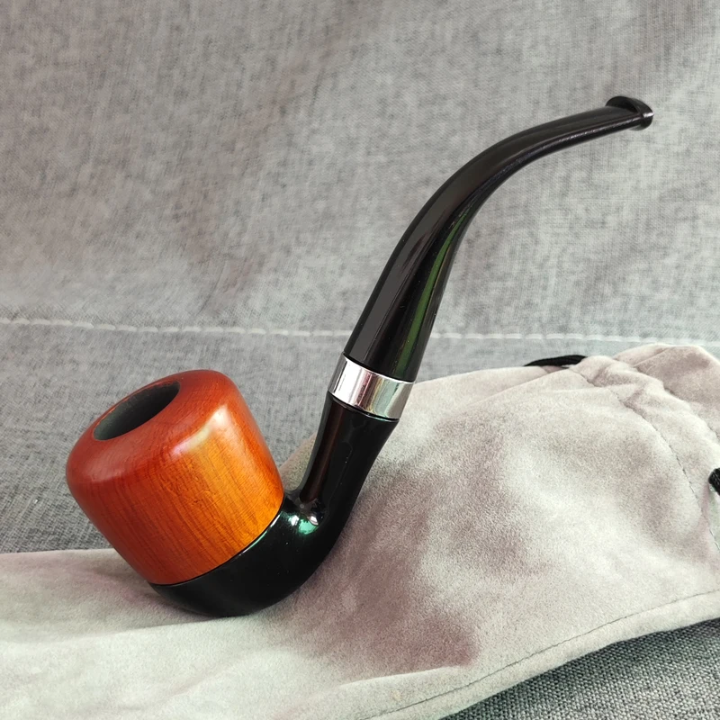1pcs Red Wood Smoking Pipe Portable Smoking Pipes