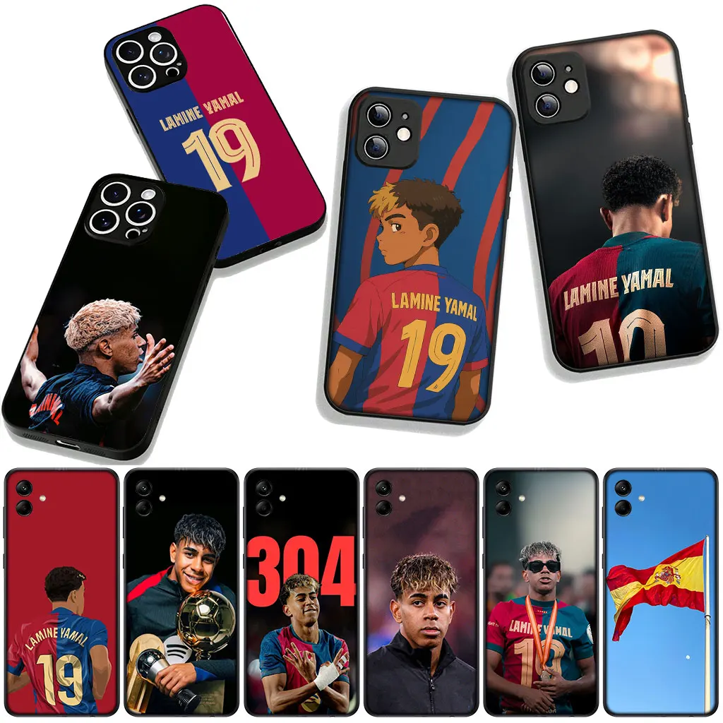 Soccer-Themed Protective Phone Cover with Spain No. 5 Design