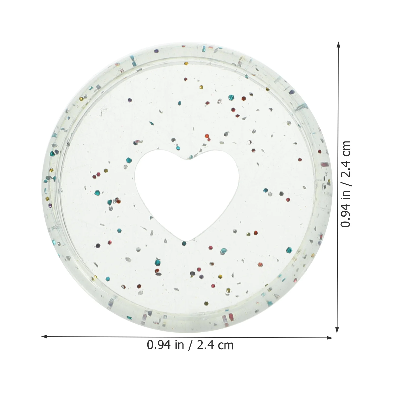 50 Pcs Colorful Heart Notebook Binder Discs Plastic Binding Combs Spiral Supplies Round Hole Buckles Office Tools Lightweight