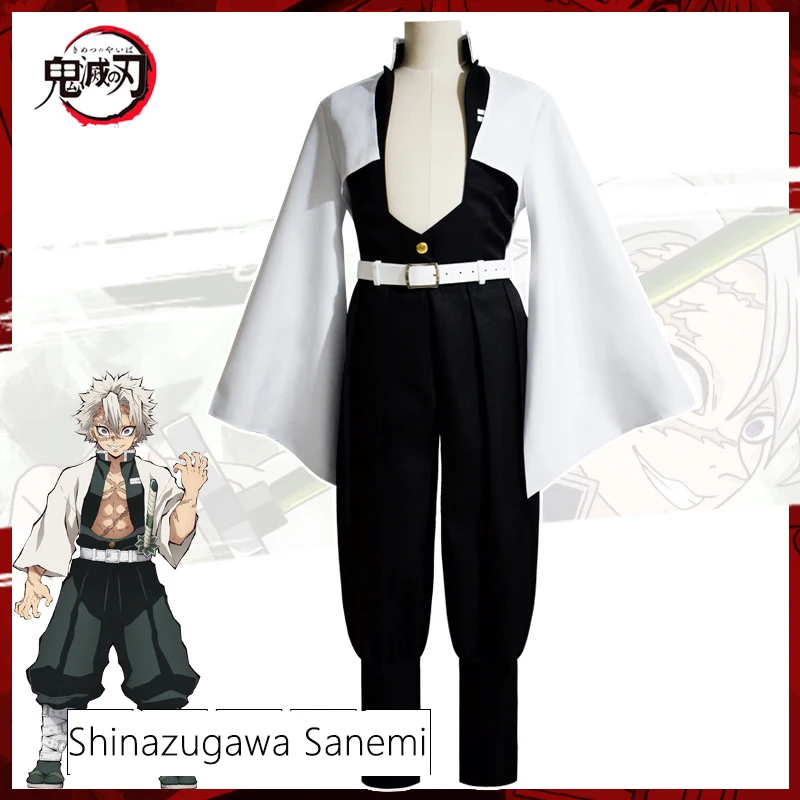 

Anime Demon Slayer Shinazugawa Sanemi Cosplay Clothing Comic Con Party Halloween Men Costumes