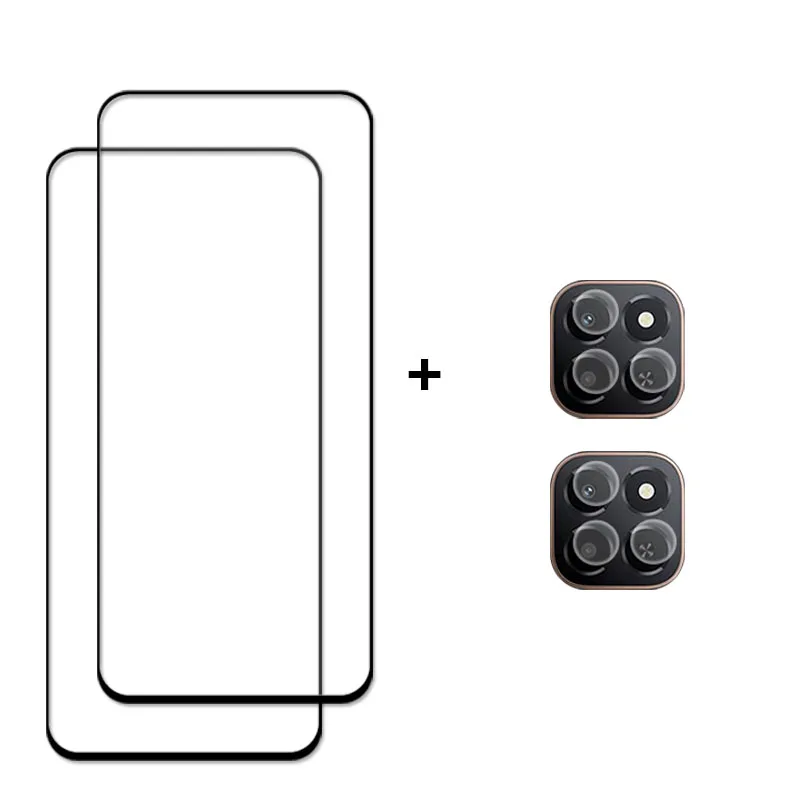 5Pcs For Honor X6c 4G Front Screen Protector 0.3mm 2.5D Tempered Glass Clear Film | UK