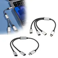 Portable USB C Male To Double USB C Female Splitter USB Y Splitter Cable Type C Hub For Type C Devices Gaming Handle - Image 3