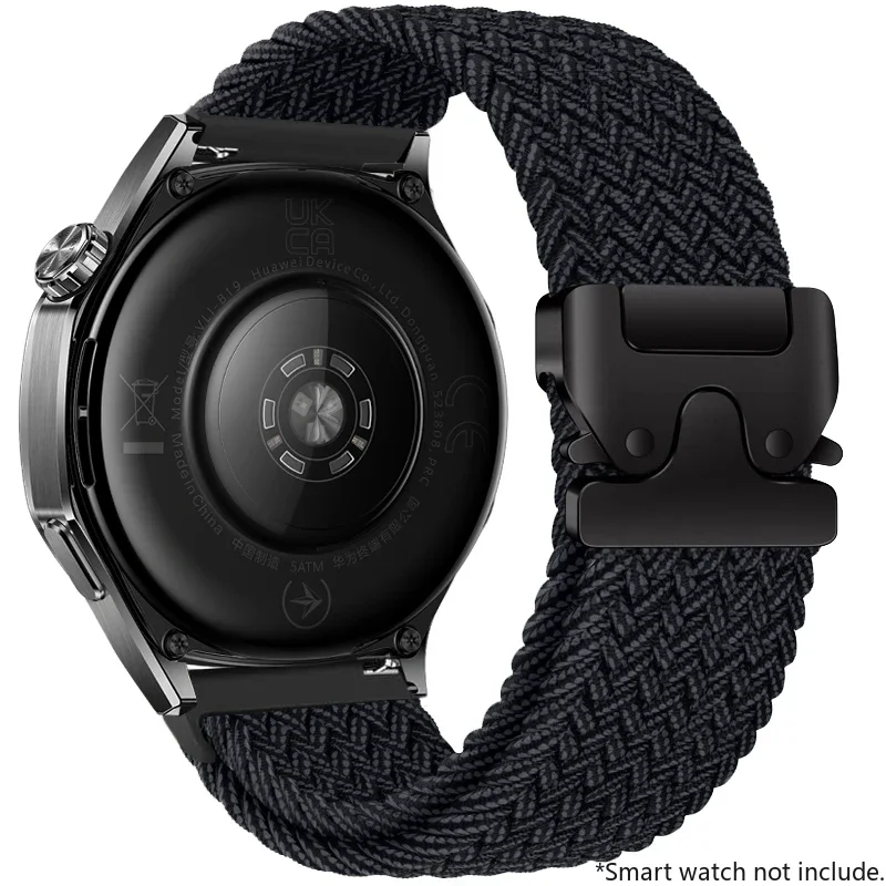 Nylon Braided Loop Strap with Parachute Buckle Bracelet Band