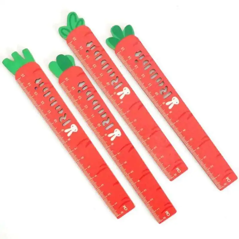 1 Piece Cute Kawaii Carrot Cactus Straight Ruler Rabbit Bunny Measuring Gift Stationery Ellen Brook Sewing Drawing Funny