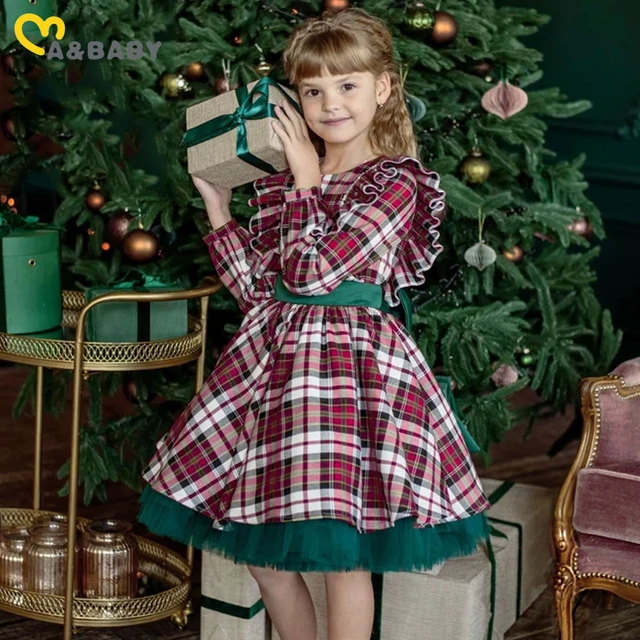 Vestido Xadrez Vermelho Coleção de Natal