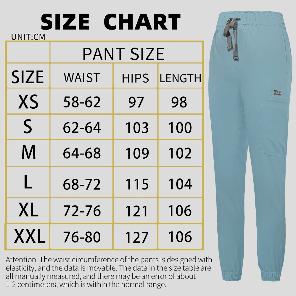 Pantalon de poche unisexe Pure Document, pantalon de gIslande, générateurs de laboratoire, bas d\'uniforme, médecin, infirmière, pantalon de travail,