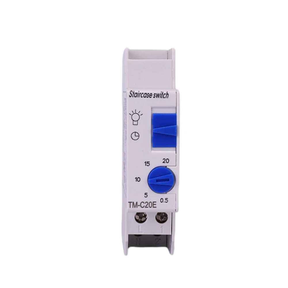 

TM-C20E Mechanical Timer Time Control Switch 20 Minute Stair Light Delay Timer Relay Normally Open Contact Ad Timer Switch Timer