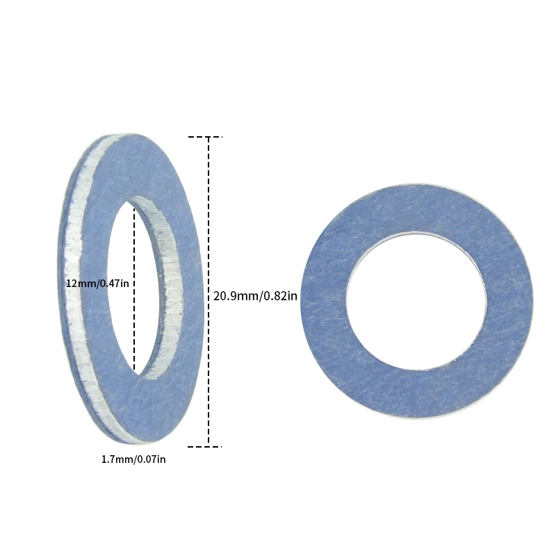24/36pcs aluminum automotive oil drain plug gasket M12 for Toyota Camry Corolla Lexus replacement # 90430-12031