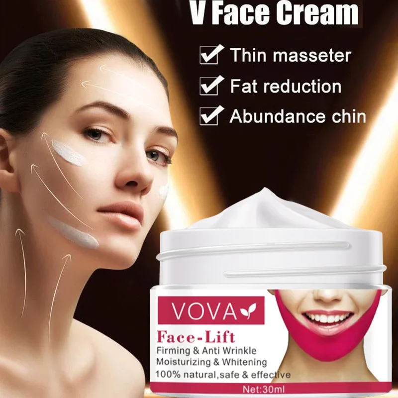 Face Skin Cream V Line Face Shaper Face Lifting Cream Facial Lifting Tightening Slimming Cream Double Chins Reducer Beauty Products
