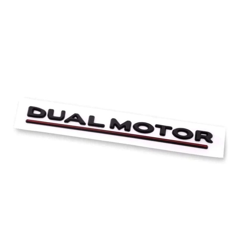 Per Tesla Model 3 Y X S Dual Motor Emblem - 3D Dual Motor Badge Sticker Decor Performance Badge Parti Di Ricambio