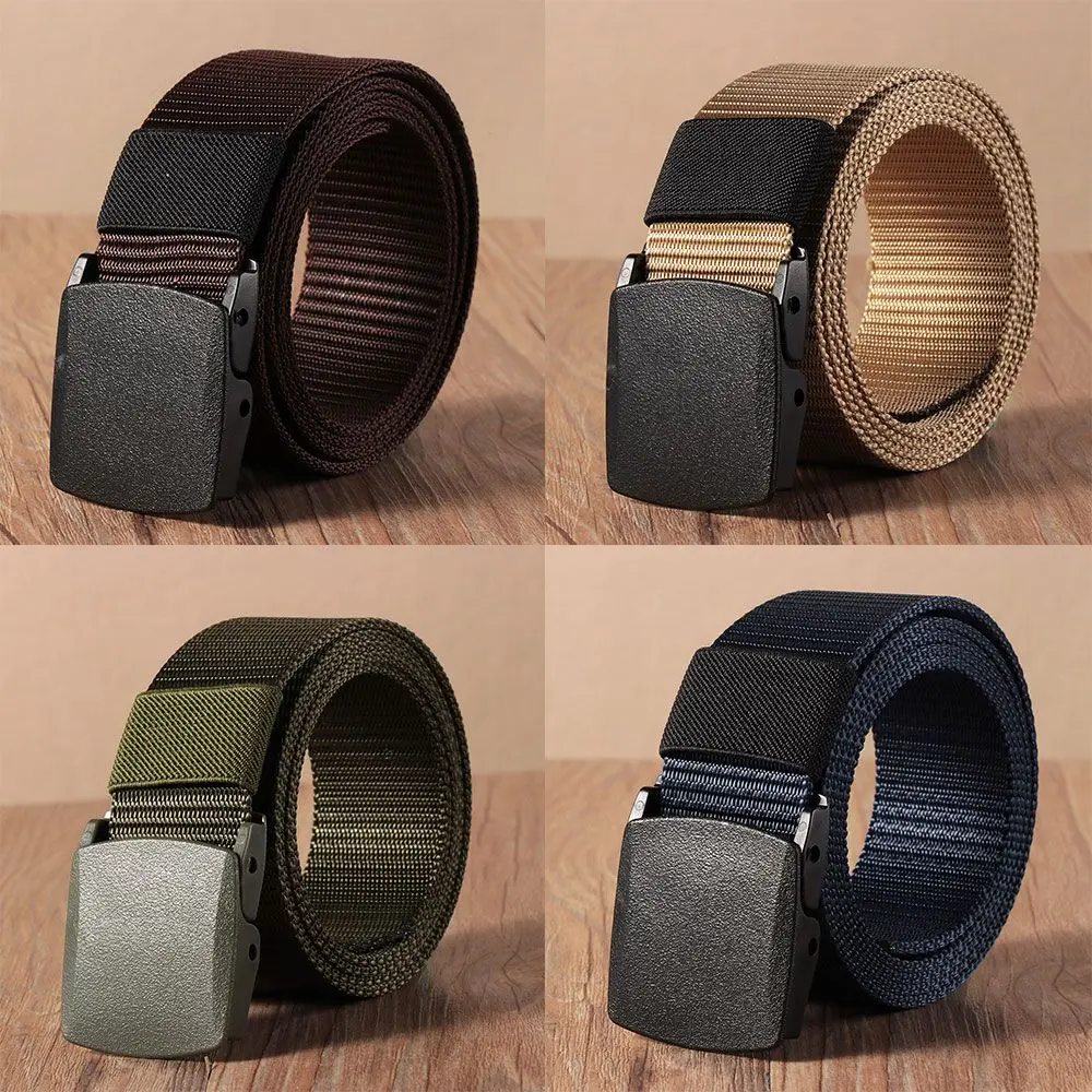 Men's Classic Casual Lengthen Nylon Waist Belt Waistband Web Belt for Fat Man