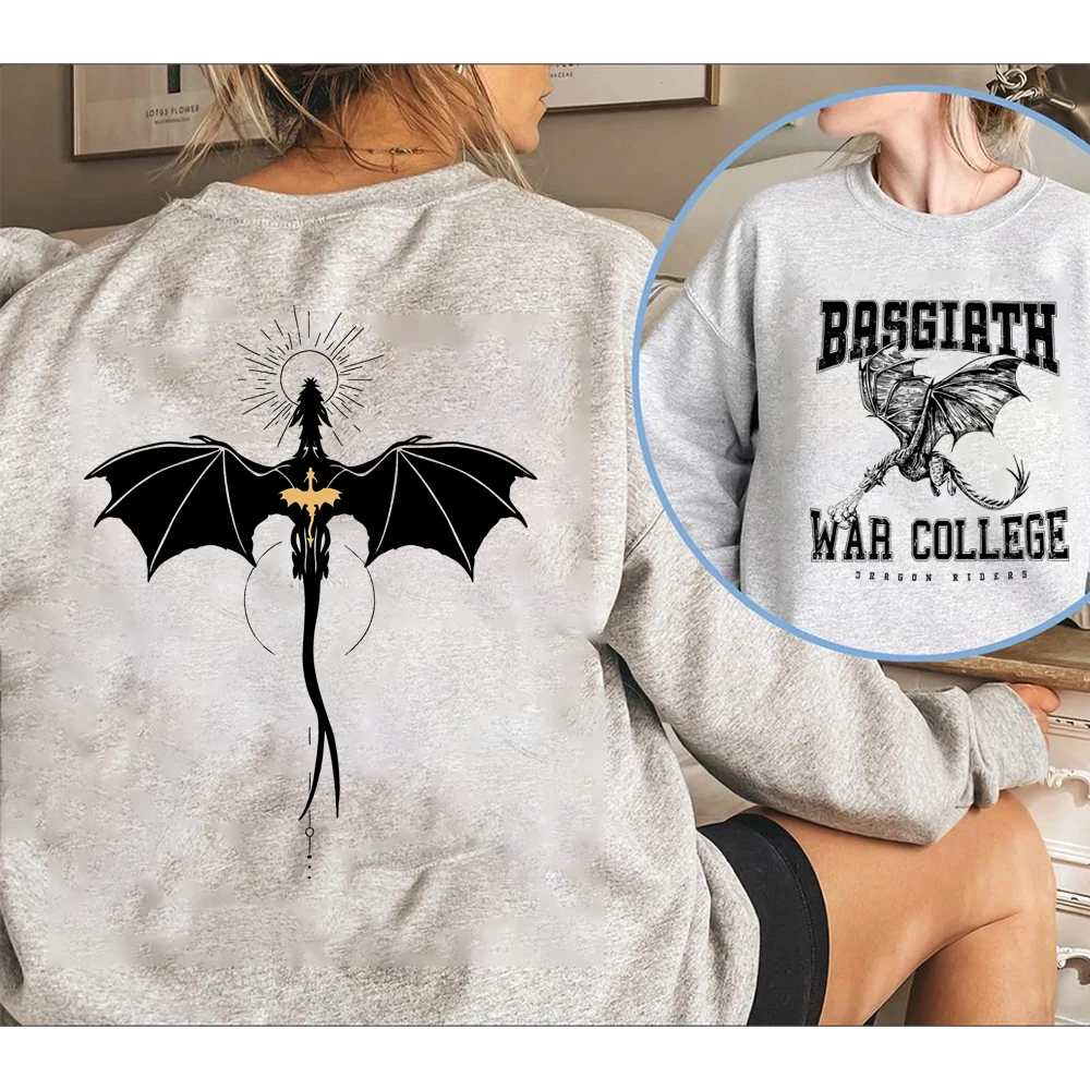 Bassiath War College 남녀공용 양면 크루넥 맨투맨 네번째 윙 셔츠, 바이올렛 소렌게일 북시 후드 스웻셔츠