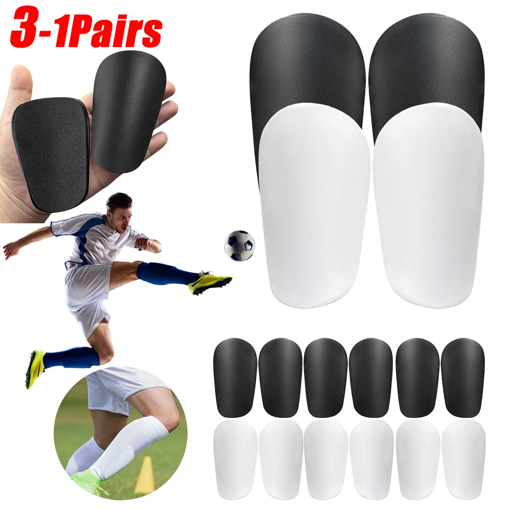 3-1Pairs Mini Football Shin Pad Wear-resistant Shock Absorbing Leg Protector Lightweight Portable Soccer Training Shank Board soccer shin guards shin guard pads