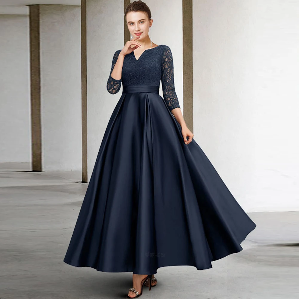 dress for women for christmas party Bridesmay Cocktail Dresses 2024 Wedding Guest Midi with Off Shoulder Tea Length prod Style Size:XXL