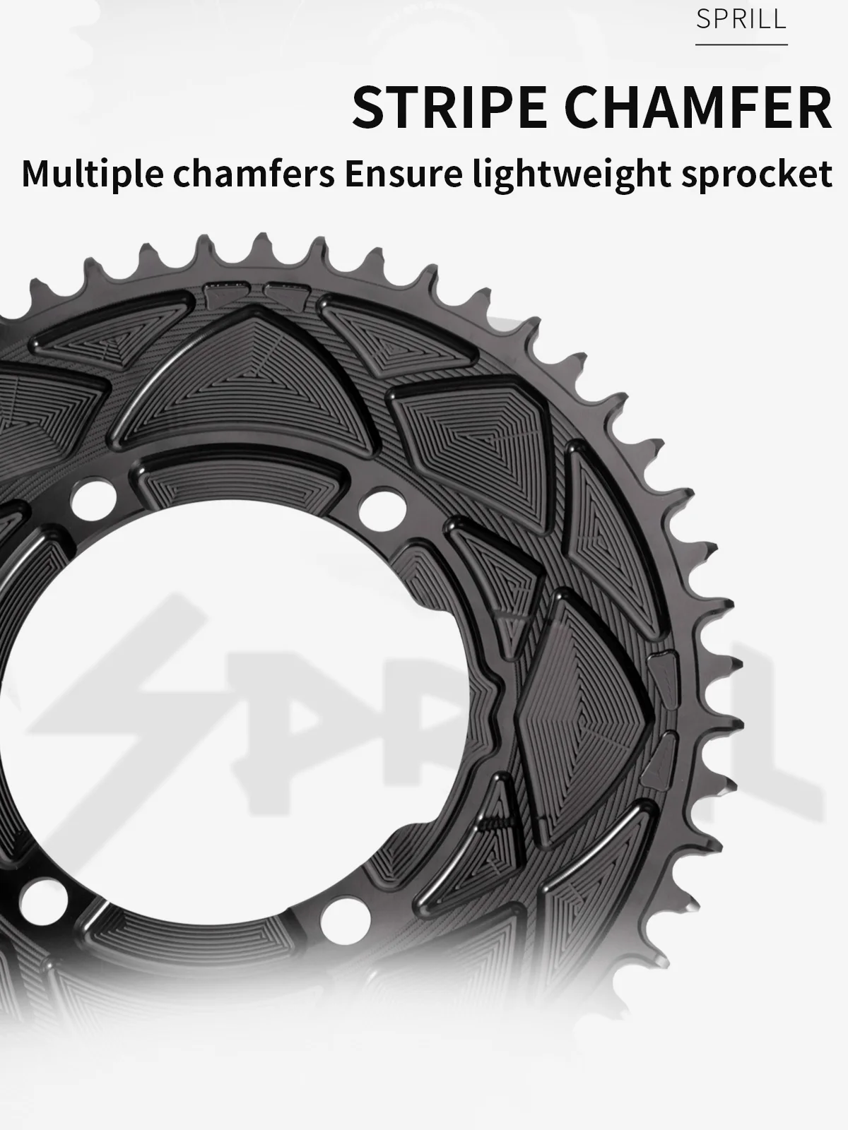 110bcd 4 Bolzen Aero Kettenblatt 110 Bcd Narrow Wide 3mm Offset für Shimano R2000 R3000 R4700 R5800 R6800 50t Crown 1x Kettenblatt – Detail 9