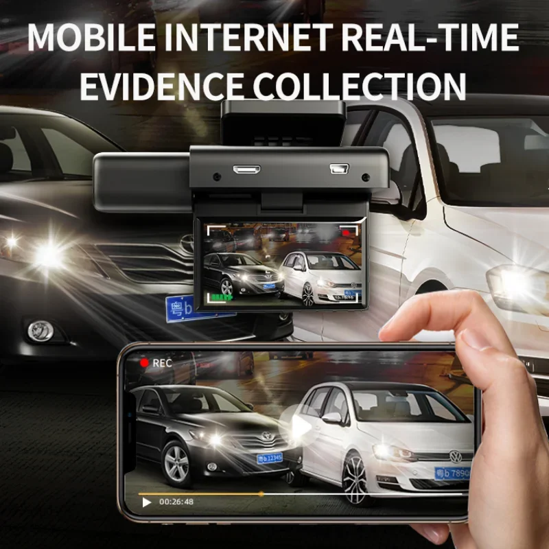 DOXINGYE Ǯ HD ڵ DVR ī޶, 3K Ʈ ڵ  ڴ, 170 ,  ߰ ð, G-  ķ, 1600P