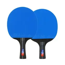LOKI K5000 Table Tennis Racket Set with Blue Rubber Coating (1 FL 1 CS no bag)