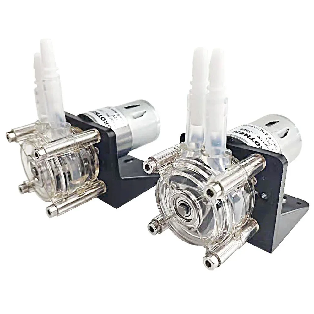 

Large Flow Peristaltic Pump Easy To Install Peristaltic Pump 12v 24v Metering Pump Vacuum Pump 500ml/min Flat Type