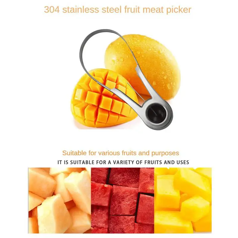1Pcs Mango Peeler Mango Splitter Fruit Peeler Slicer Cutter Cutting Knife Fruit Peeling Tool Coring Diced Kitchen Supplies