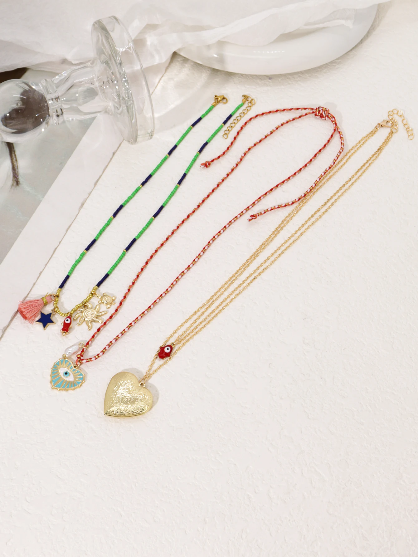 Bohemian Necklace Fashion Copper Plastic Size Details