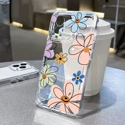 Floral Transparent Protective Case with Bumper Design - iPhone 18 Pro Max (JW17Clear)