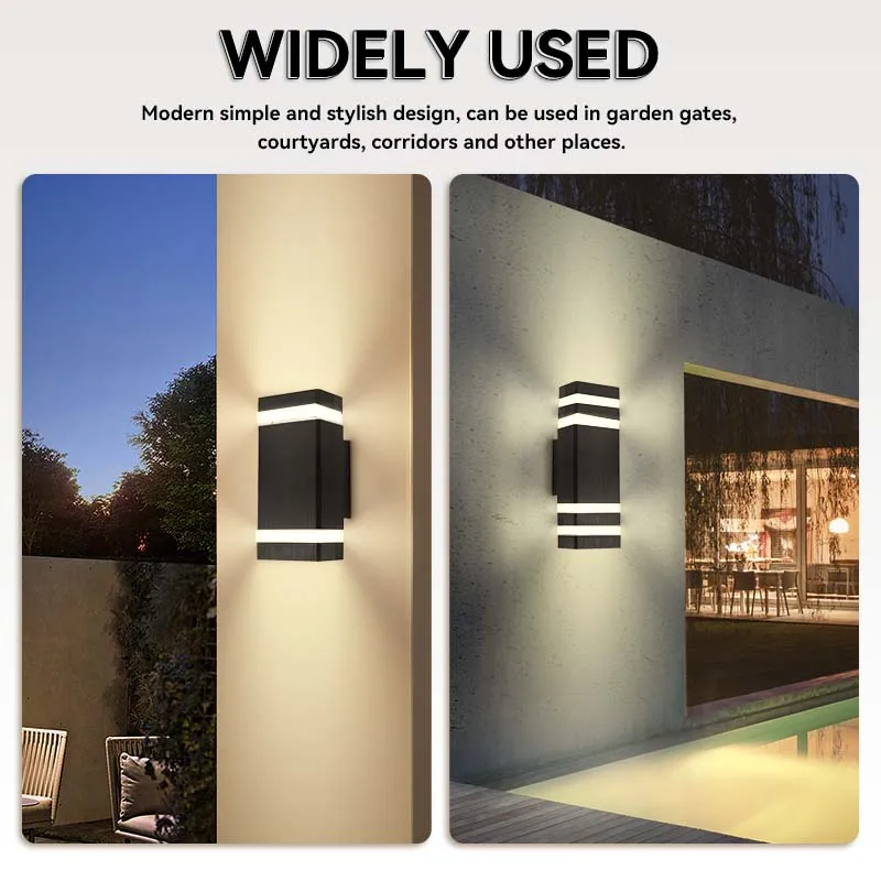Led Wall Light Waterproof Interior Wall Sconce Lamp External Street Garden Light for Bedroom Living Room Decor  Lighting Fixture