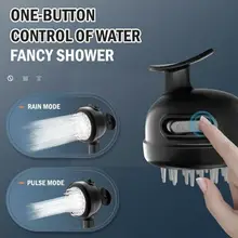 

1/2"port High Pressure Shower 3Mode Adjustable Spray Silica Massage Shower Shower Head With Massage Head Gel Skin Handheld S8H5
