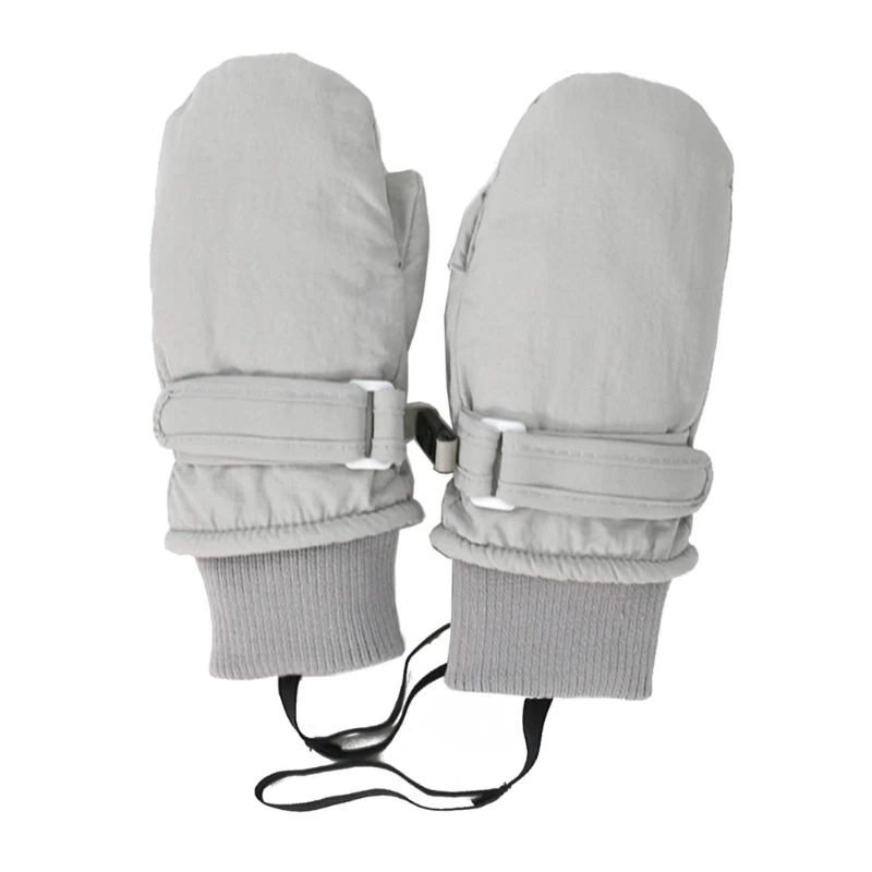 Baby Girls Boys Winter Ski Gloves Fleece Lining Gloves for Warmth Anti Lost String Design Perfect Christmas Present G99C 6