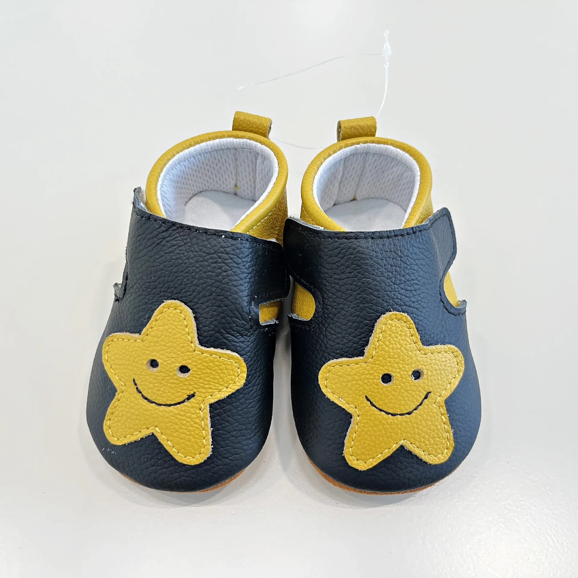 Cow Leather Baby Shoes for Girls Autumn Spring Genuine Leather First Walkers Cartoon Strawberry Star Newborn Soft Shoes 5