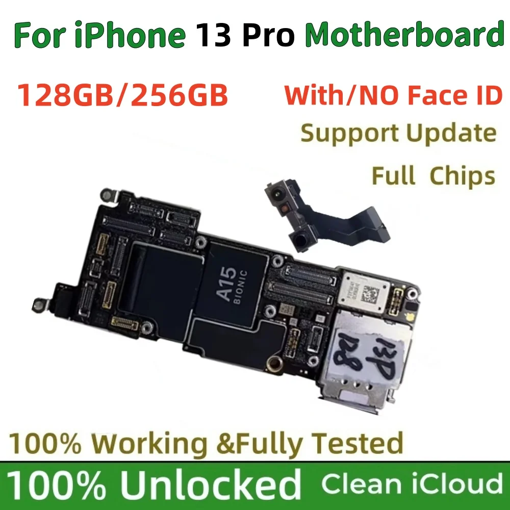 IPhone 13 Pro用のロック解除されたマザーボード,Face IDの有無に