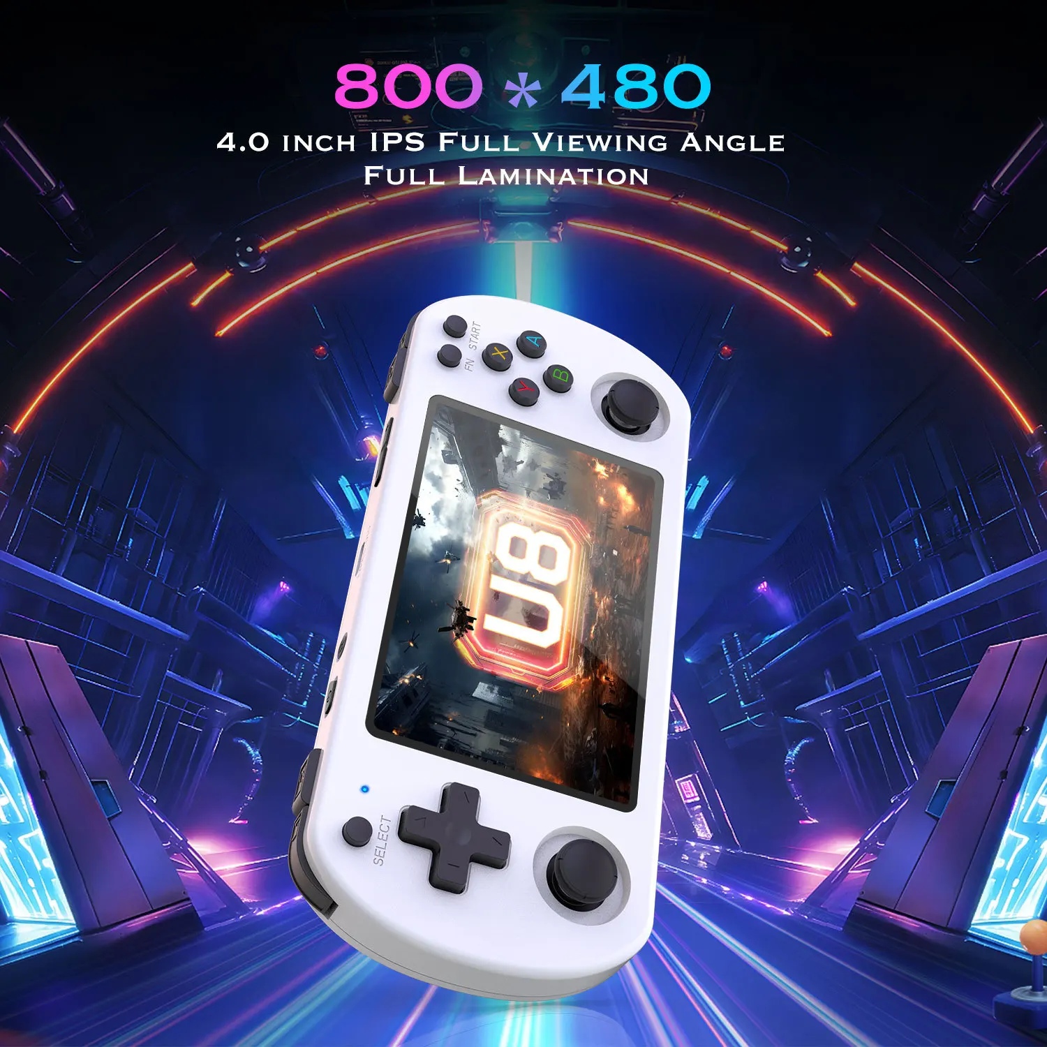 2025 NEW U8 Retro Handheld Video Game Console Linux System 4.0 Inch IPS Screen Portable Pocket Video Player R36S 64G 128G Game