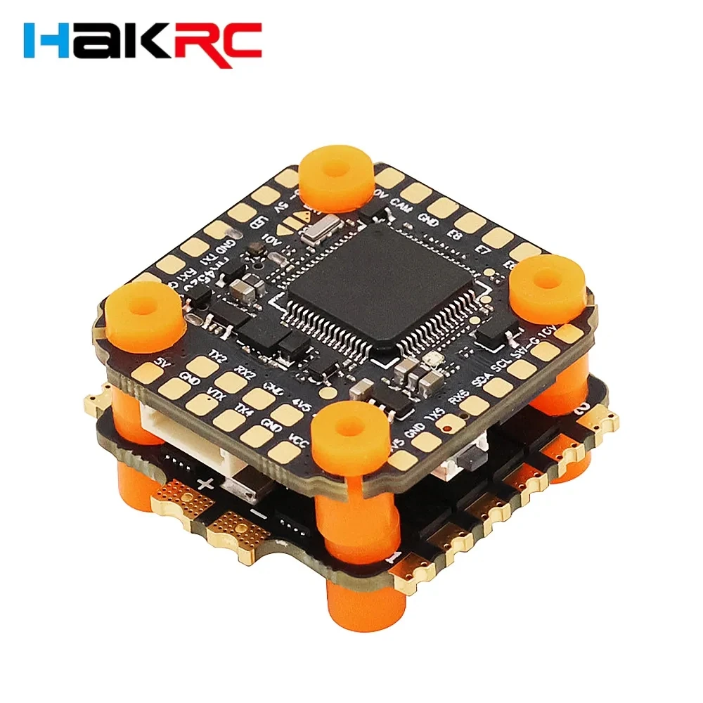 

HAKRC F405 V2 mini Stack F405 мини-Контроллер полета Dual BEC W/ 35/40/60/65A 4 в 1 ESC DShot150/300/600/1200 PWM для радиоуправляемого дрона