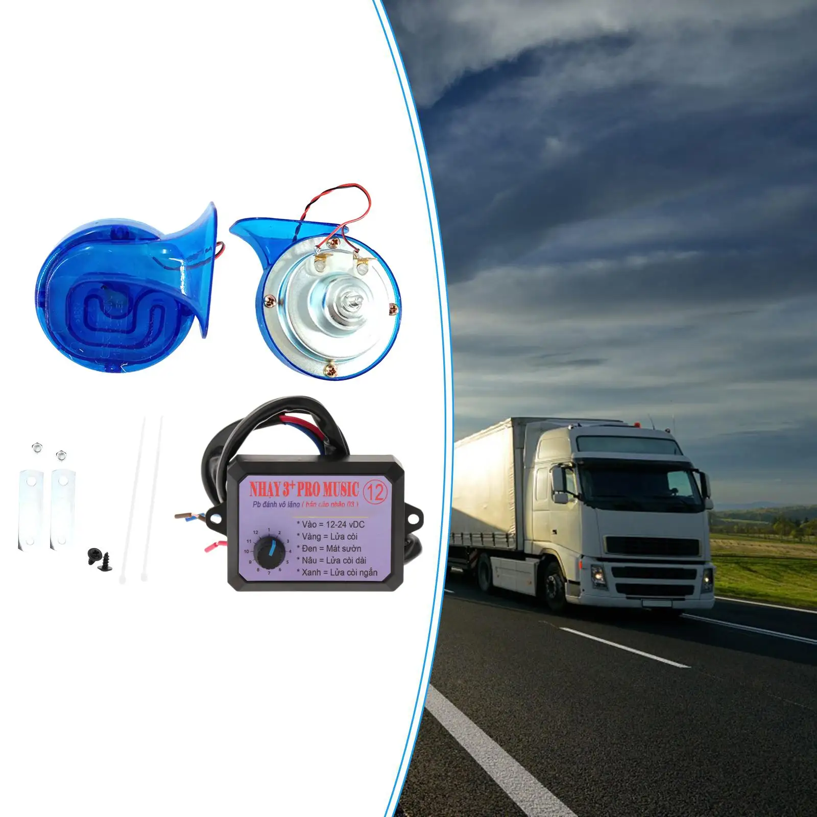 Generic Car Trumpet Controller 12V for Trucks Emergency Vehicles Buses