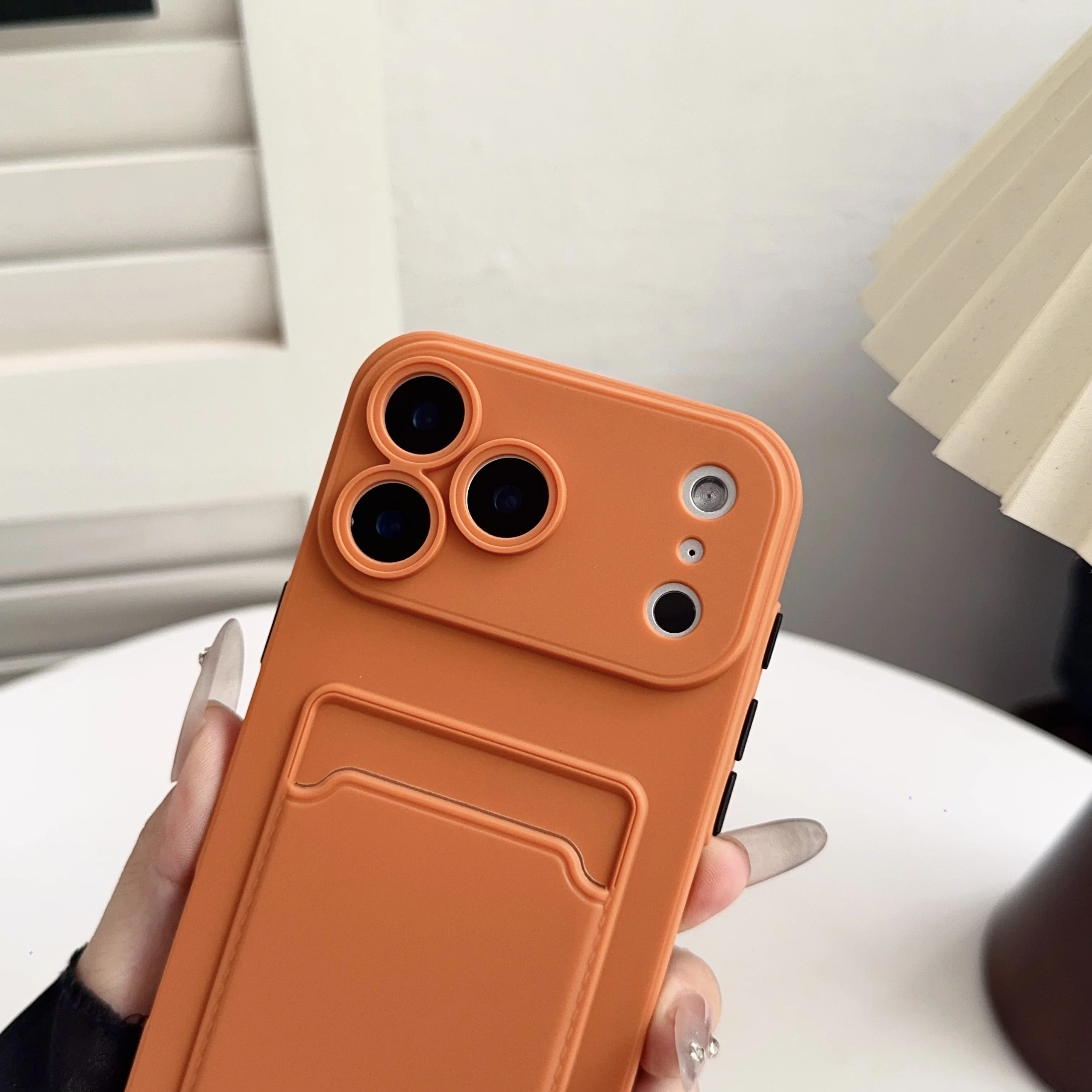 Luxury Soft Silicone Wallet Card Holder Phone Case with Slot Bag