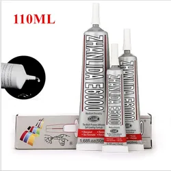 Super colle forte liquide industrielle E6000, 110 ml, adhésif idéal pour bricolage, peinture, tissu, métal, strass, cristal, verre, 