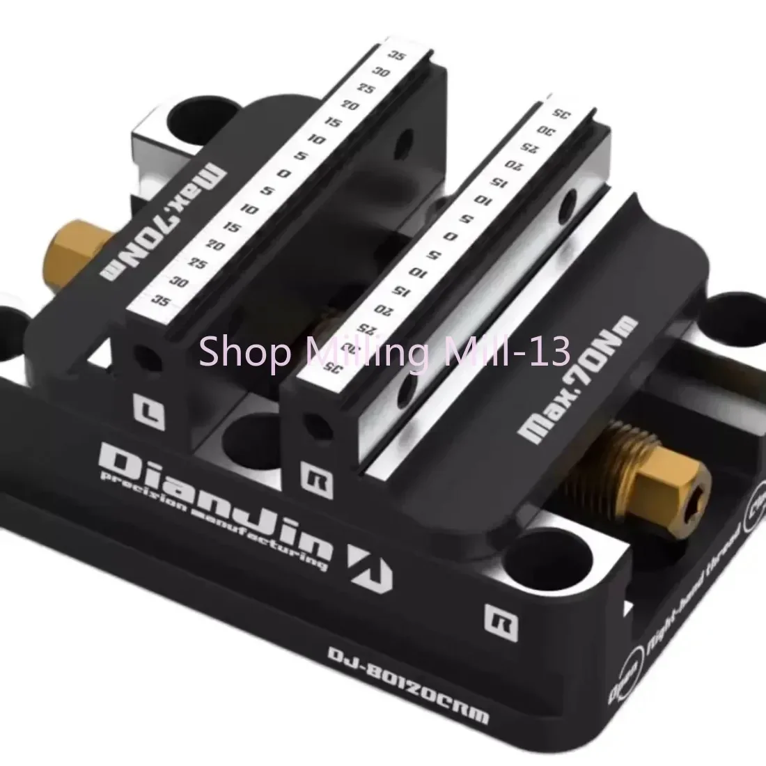 4-5 Axis Fixture Self-centering Vise Positive Paired Zero Point Quick Change Four Axis L-block Bridge Board DJ-6080H D52
