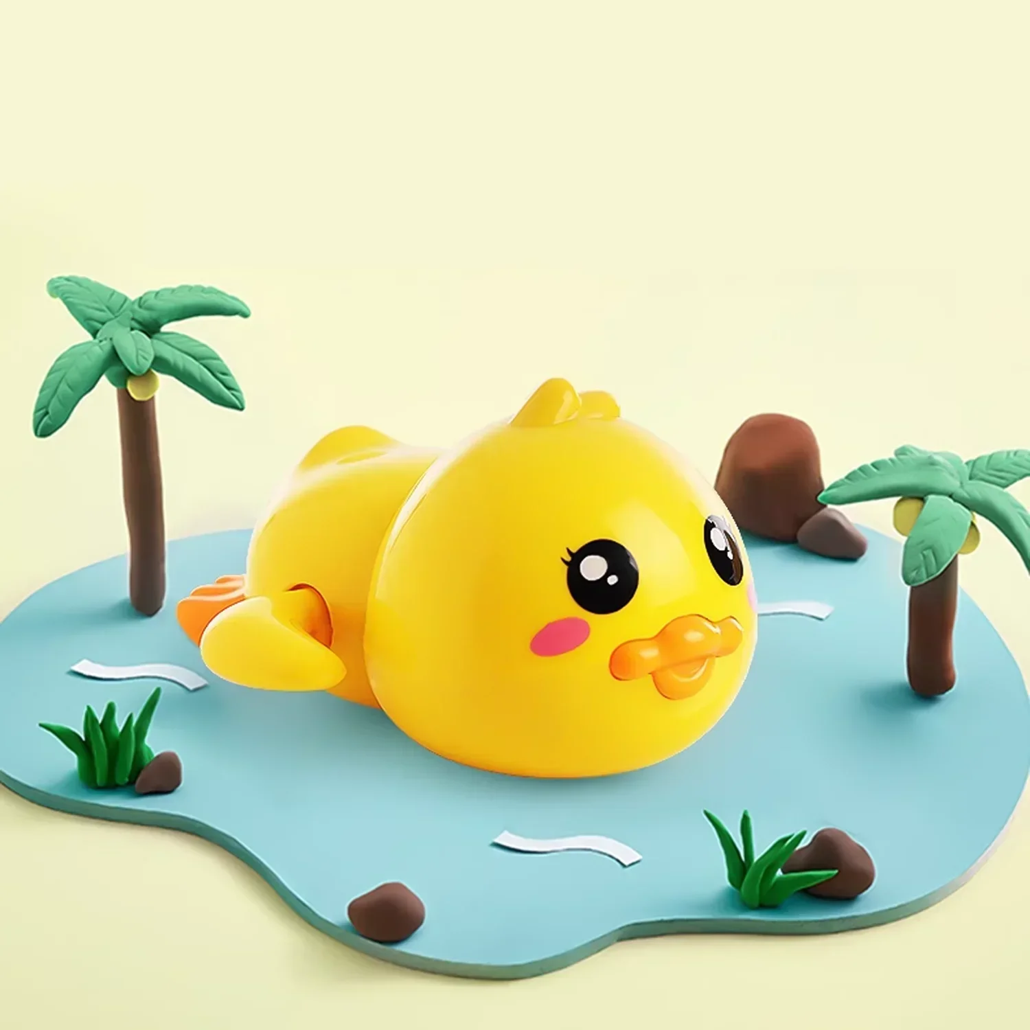 Baby bath toys for children water play small yellow duck swimming baby kids play with water duckling small turtle boys and girls
