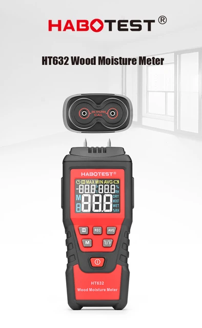 Digital Hygrometer Hygrometer Concrete Wall Moisture Meter Digital Moisture  Meter Humidity Monitor Moisture Content Detector Measuring Range 0 to 40%:  : Tools & Home Improvement