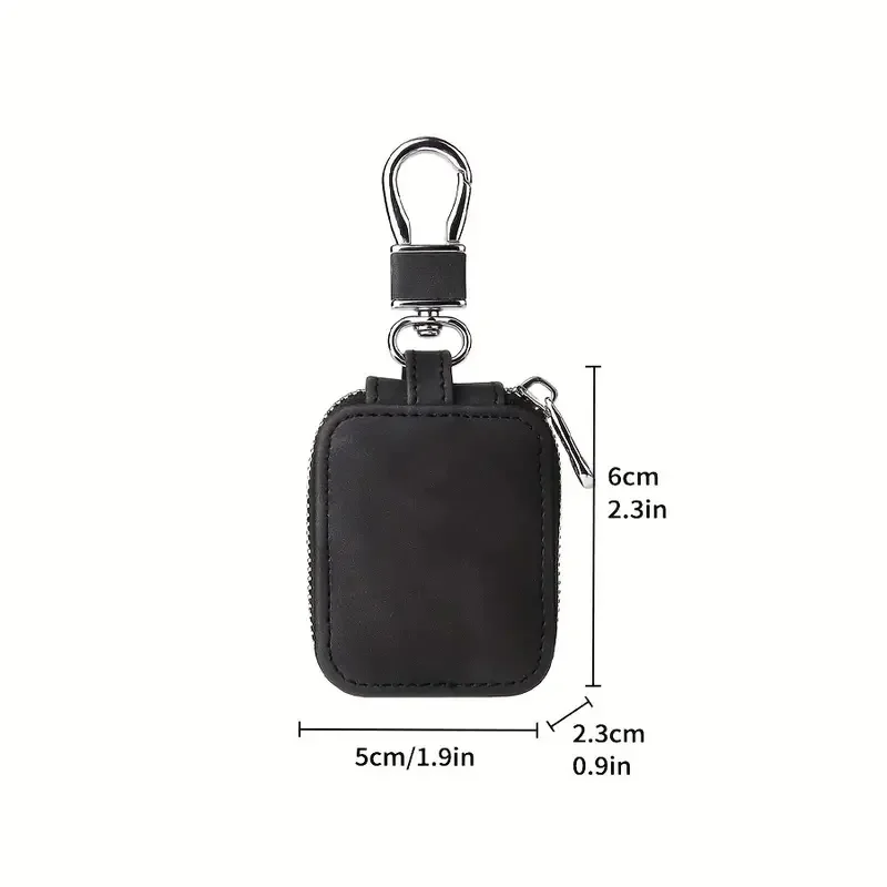 Portable Mini PU Leather Anti Drop Headphone Storage Bag Universal Zipper Anti-Loss Keychain Wireless Headphone Protective Case 3 Portable Mini PU Leather Anti Drop Headphone Storage Bag Universal Zipper Anti-Loss Keychain Wireless Headphone Protective Case 3